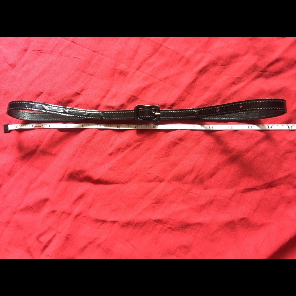 FREE patent leather belt 30” flat